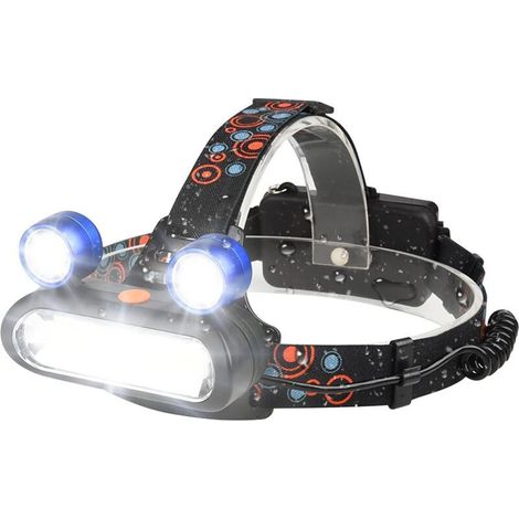 Lampe Frontale,Torche Frontale LED 4 Modes 500 LM Rechargeable USB Lampe Frontale IPX5 étanche pour Le Camping, la randonnée, la Course, la pêche, Le Jogging (1/5)