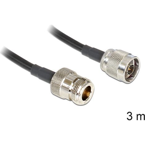 Delock antenna cable n plug  n jack lmr195 3 m