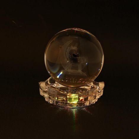 Lampe Boule de Cristal Décorative Veilleuse Stable en (1/5)