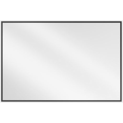 Mexen Loft espejo de baño rectangular 90 x 60 cm, marco negro - 9852-090-060-000-70 (1/5)