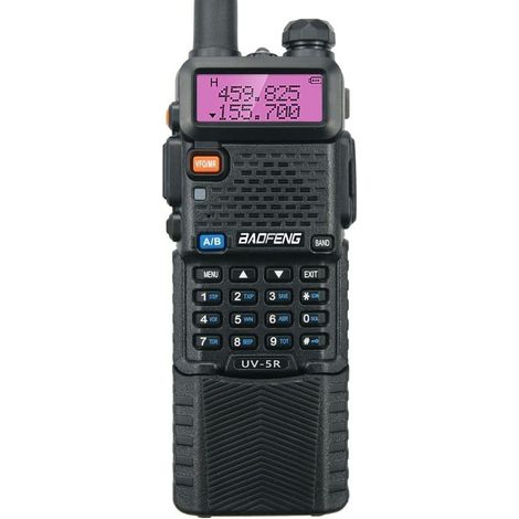 UV-5R 5W Talkie-walkie avec Batterie 3800mAH Radio FM Haute Puissance Double Bande 128 canaux Radio émetteur-récepteur de Communication (1/5)