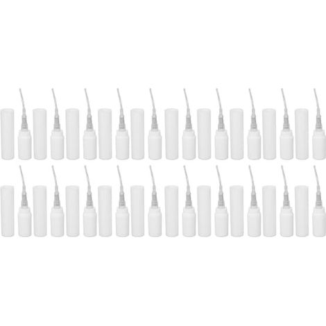 Lot de 20 mini flacons vaporisateurs vides rechargeables de 5 ml en ABS blanc pour parfum de voyage (1/5)