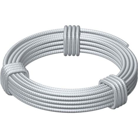 OBO Bettermann Câble de tension en fil d'acier avec âme en chanvre 4mm acier galvanisé, 5303214