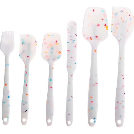 1ensemble Set De Spatules Silicone Pour Gâteaux Outils De Pâtisserie Multi-fonctionnels Avec Grattoir à Et Brosse à Huile Ustensiles De Cuisine Antiadhésifs Et Faciles à (1/5)