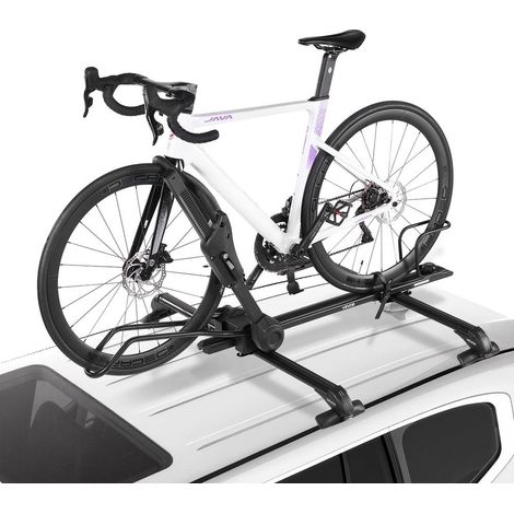 Aluminium robuste, transport sécurisé d'1 vélo avec porte-vélo de toit verrouillable pour SUV, roues 20 à 29 pouces (1/5)