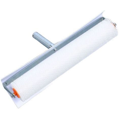 Rouleau de peinture Spiked Screeding Compound Roller Large Spikes 500mm avec protection anti- éclaboussures blanc (1/4)