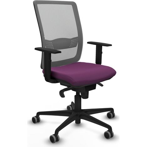 Silla de oficina piqueras y crespo Haches gris similpiel (1/2)