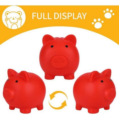 Tirelire pour garçons,Tirelire Rouge incassable pour Enfants, Meilleur Cadeau d'anniversaire et (1/5)