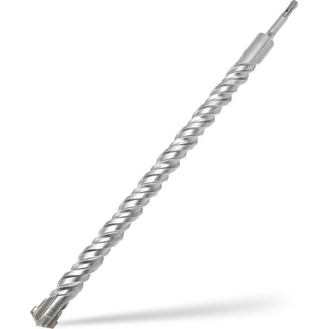 Foret SDS Plus 28mm x 450mm,avec 4 taillants en carbure et double vis,pour pierre naturelle,béton (1/5)