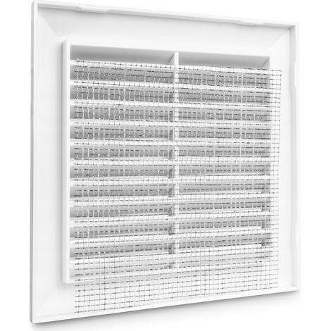 Grille de ventilation blanche avec maille T61 170x170 fi100 (1/3)