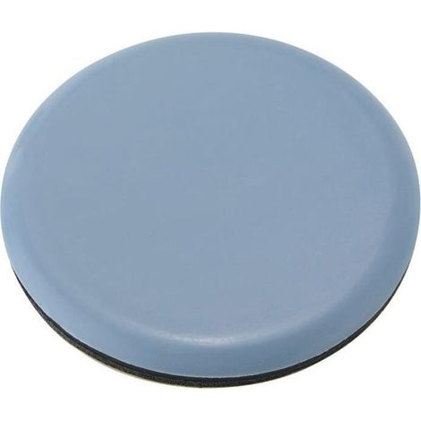 Patin glisseur pour meuble - INOFIX - 50 mm - Lot de 4 - Antiglisse - Ronde - Gris