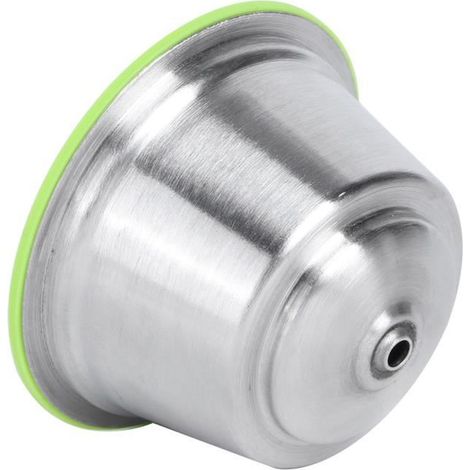 Capsule de café rechargeable - - JR033 - Acier inoxydable - Silicone alimentaire - Vert
