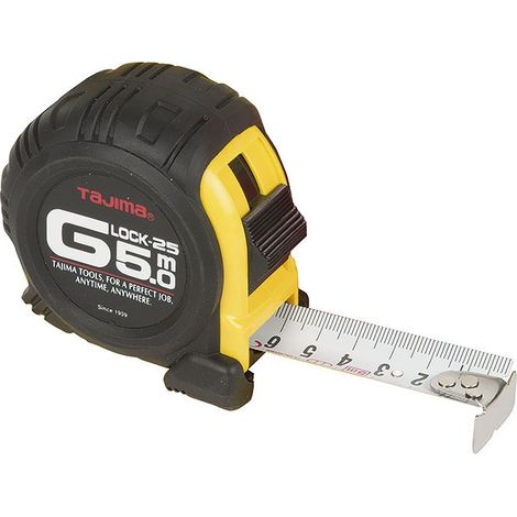 FLEXOMETRO G-LOCK 25 5 MTS. TAJIMA - EHLIS
