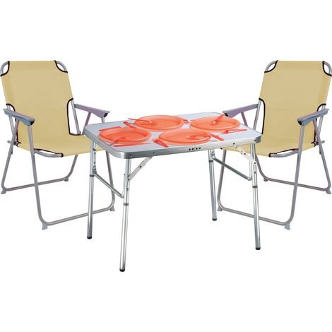 3-teiliges Campingmöbel Set-M44756+2xMPO2600B