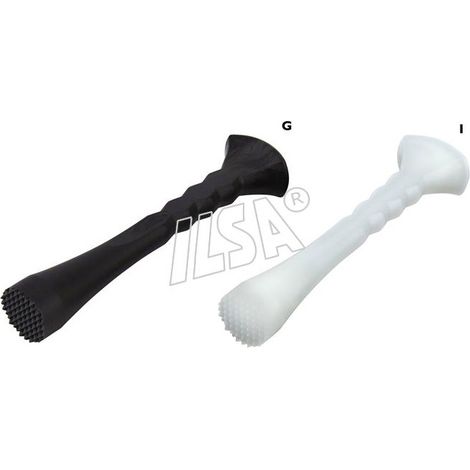 Pestello per cocktail in polipropilene professionale bianco 21,5 cm