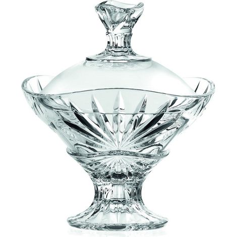 RCR Cristalleria Italiana Oasis - Scatola Candy Box con Piede e Coperchio H 180 mm (1/3)