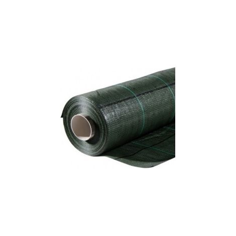 Telo per Pacciamatura Verde Quadrettato Tessuto Polipropilene Antistrappo - mt 1 x 0,50 H