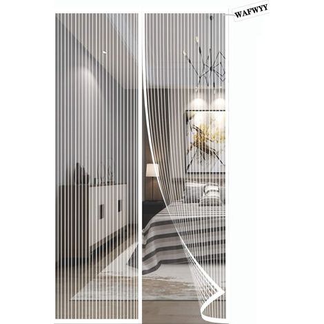 Magnetisches Fliegengitter für Türen, Insektenschutz, magnetische Montage ohne Bohren, magnetisches Moskitonetz, Komplettrahmen, 80 x 210 cm (1/5)