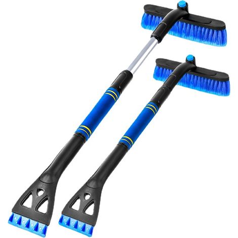 Outils de déneigement-outils de déneigement brosse à neige trois en un multifonctionnelle rétractable et détachable 64cm