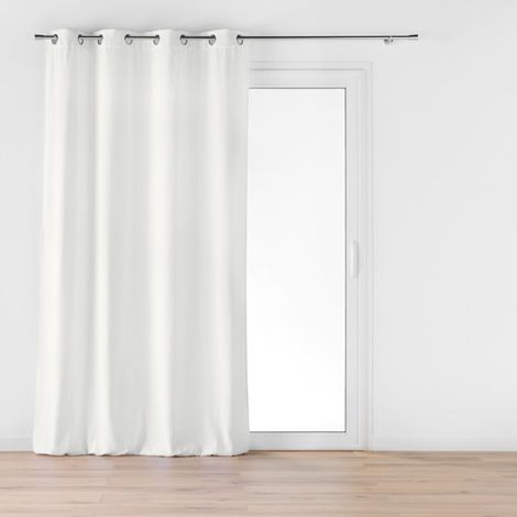Rideau à Œillets en Velours "Mika" 140x260cm Blanc (1/5)