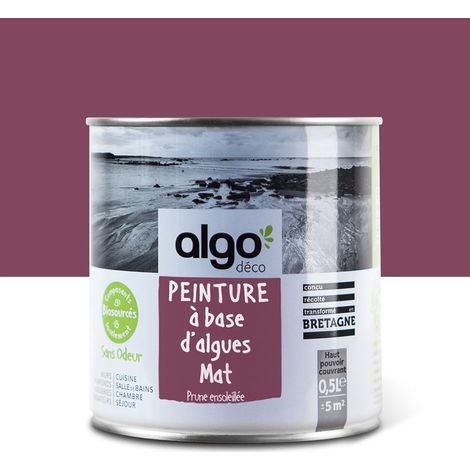 Peinture écologique Algo - Mauve Prune Ensoleillée - 0.5L / Mat (1/5)
