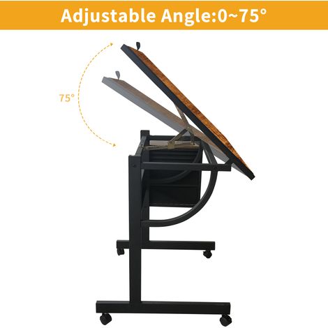 Table de puzzle en métal 1500 pièces pour adultes, avec 4 plateaux et 2 tiroirs de rangement (noir) (1/5)