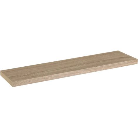 Mensola da Parete Scaffale a Muro MDF Quercia 100x23,50x3,80cm Organizer Minimal (1/4)