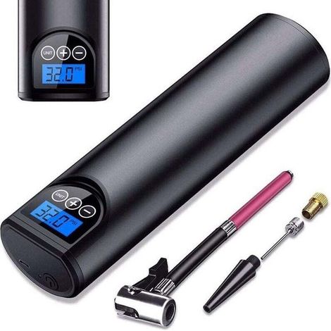 Mini Compresseur Pneumatique Rechargeable 150PSI / Min Compresseur d'air Electrique Digital avec l'Ecran LCD (1/5)