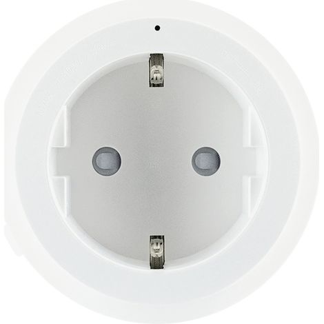 Schwaiger Steckdosenadapter für modulare Stromschiene max. 3680W weiß Zwischensteckdose (1/3)
