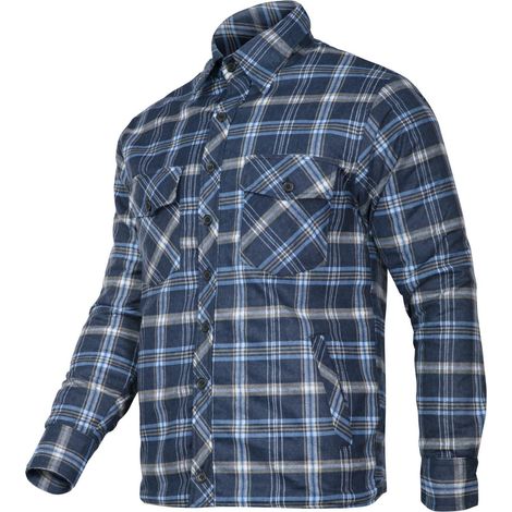 Camisa de franela cálida, azul marino, "2XL", CE, lahti (1/2)