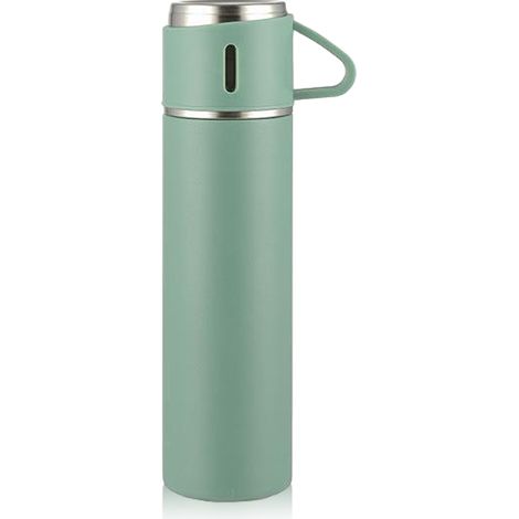 1 Tasse isotherme,Acier inoxydable,Double paroi,Couvercle rotatif,Voyage (1/5)