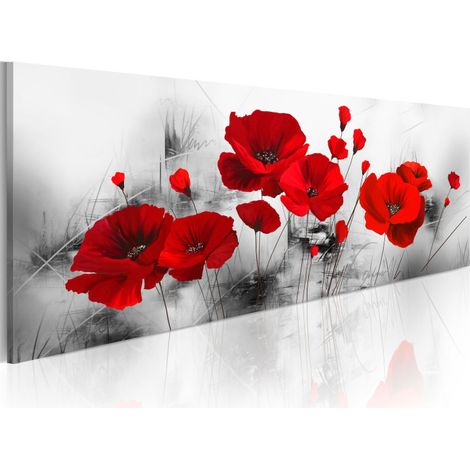 Tableau Imprimé "Grey Garden" 50 x 150 cm (1/2)