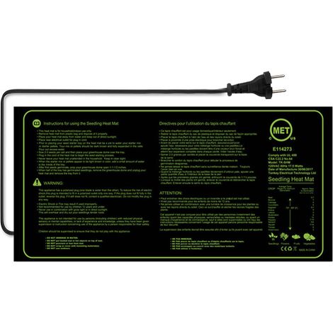 Electronique Tapis Chauffant 2010in, Coussin de Chauffage hydroponique imperméable pour l'usine de Reptile de Graine avec la Protection Contre la Puissance sûre et Durable CE certifié (1/5)