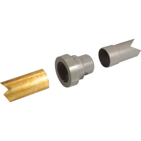 Nicoll – Manchette joint PVC 50mm – Raccord droit mâle-femelle – À coller – Pour évacuation tubes PVC et cuivre