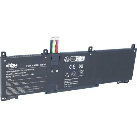vhbw Akku Ersatz für HP RH03XL, M02027-005, M02027-002, M73472-005, M01524-AC2, M01524-AC1, TPN-DB0B für Notebook (4150 mAh, 11,4 V, Li-Polymer) (1/5)