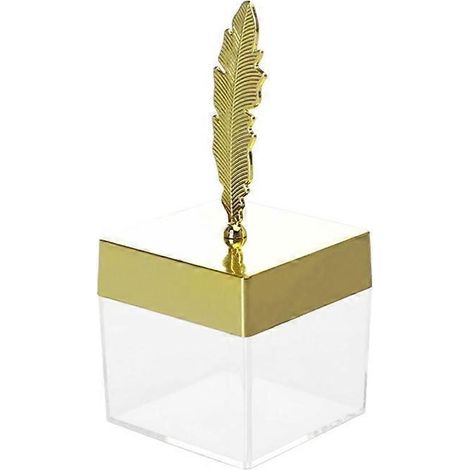 12 quadratische, durchsichtige Bonbondosen aus Kunststoff mit Federdeckeln, kleiner Aufbewahrungswürfel für Schmuck, Organizer für Hochzeiten und Partys.