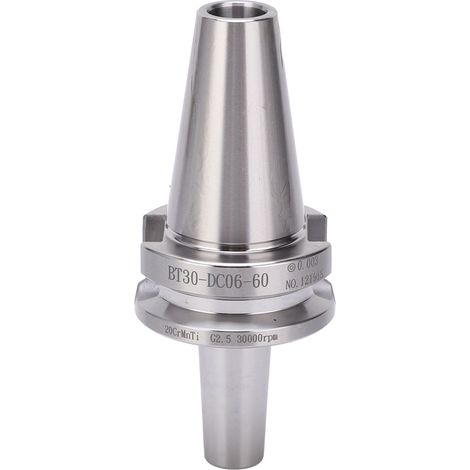 BT30-DC06-60 Mandrin de serrage à pince, outil de fraisage CNC type à tirage arrière, acier 20CrMnTi HRC48-52, quincaillerie BT30-DC06-60 (1/5)