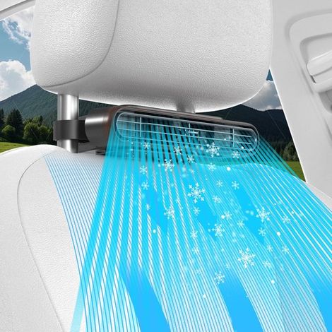 Autositzventilator,wiederaufladbarer Autositzventilator mit drei Rotationsgeschwindigkeiten,kühlt Ihren Rücken,geeignet für Autos (1/5)