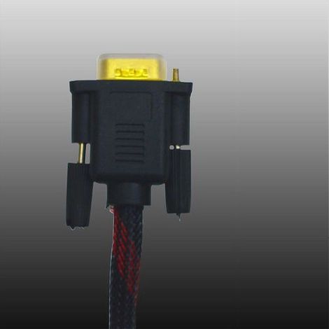 MaxTech - Cavo Vga/vga Maschio-maschio 5mt Retinato 15 Pin Filo Per Pc Tv Maxtech Vga-rt5m - (1/2)