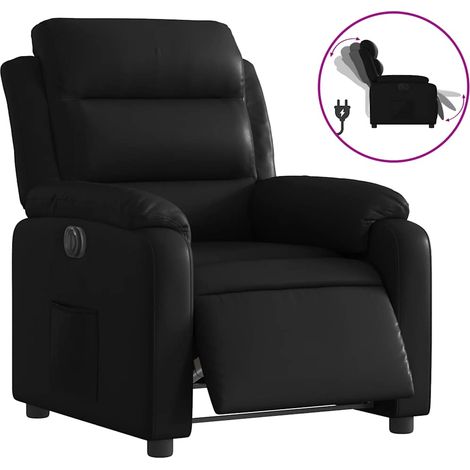 Maison Exclusive - Relaxsessel Elektrisch Schwarz Kunstleder