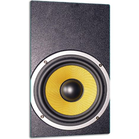 PANEL DE MESA CON PLACA DE CRISTAL DE 30x52 CM PARA ALTAVOZ (1/5)