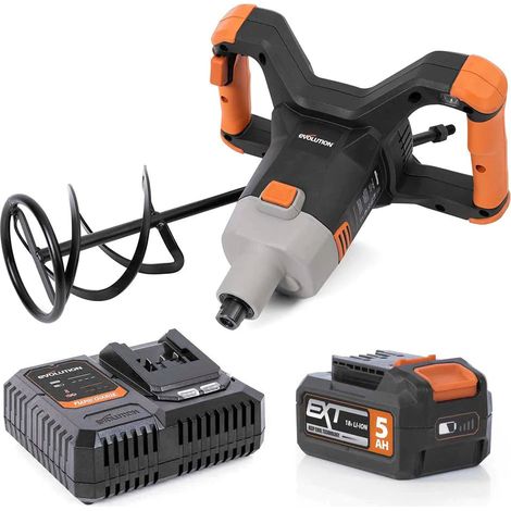 Malaxeur sans fil Evolution R120MXR-Li avec batterie 5 Ah et chargeur rapide (1/5)