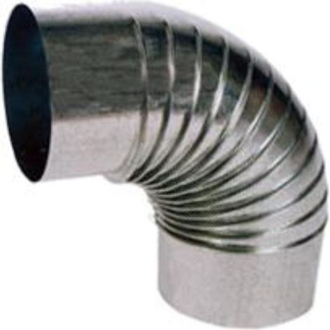 FPLUS estufa codo galvanizado rizado 90º de 125 cg12590 (05)