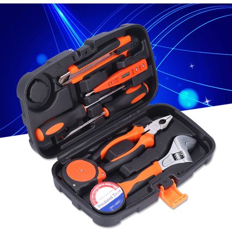 FIXMANJYS002-4 9-teiliges Reparaturwerkzeugset im Kunststoffkoffer, AC/DC 12-250 V (1/5)