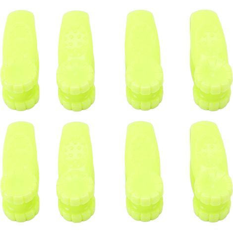 Lot de 8 clips d'acupression manuelle en plastique vert pour soulager la migraine entre le pouce et l'index (1/5)