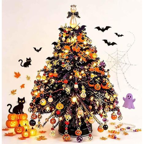 Kit albero di Natale con perline fai da te, set di perline di cristallo 3D con perline colorate, struttura in metallo e angelo in cima, decorazione da tavola fatta a mano, regalo B (1/5)