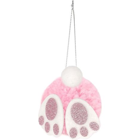 Garniture De Pâques - Lapin En Peluche Accrochable - Décoration Arbre De Pâques Et Guirlande - Rose - Lot De 12 Pièces