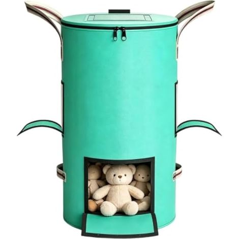 Sac de jardin pour feuilles de grande capacité pliable avec poignées (1/5)