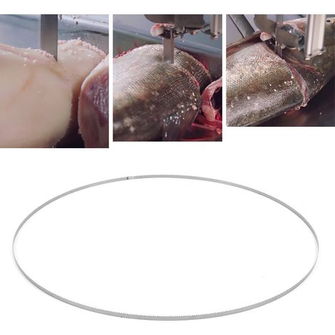 Lame de scie à ruban 1400 dents 10 SK5 acier carbone pour coupe bois et viande portable 6.35mm