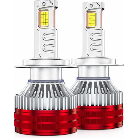 Ampoule LED H11 pour Phare Automobile REDSEA, 220 W, 3 Tubes en Cuivre, Noir Électroplaqué (1/5)